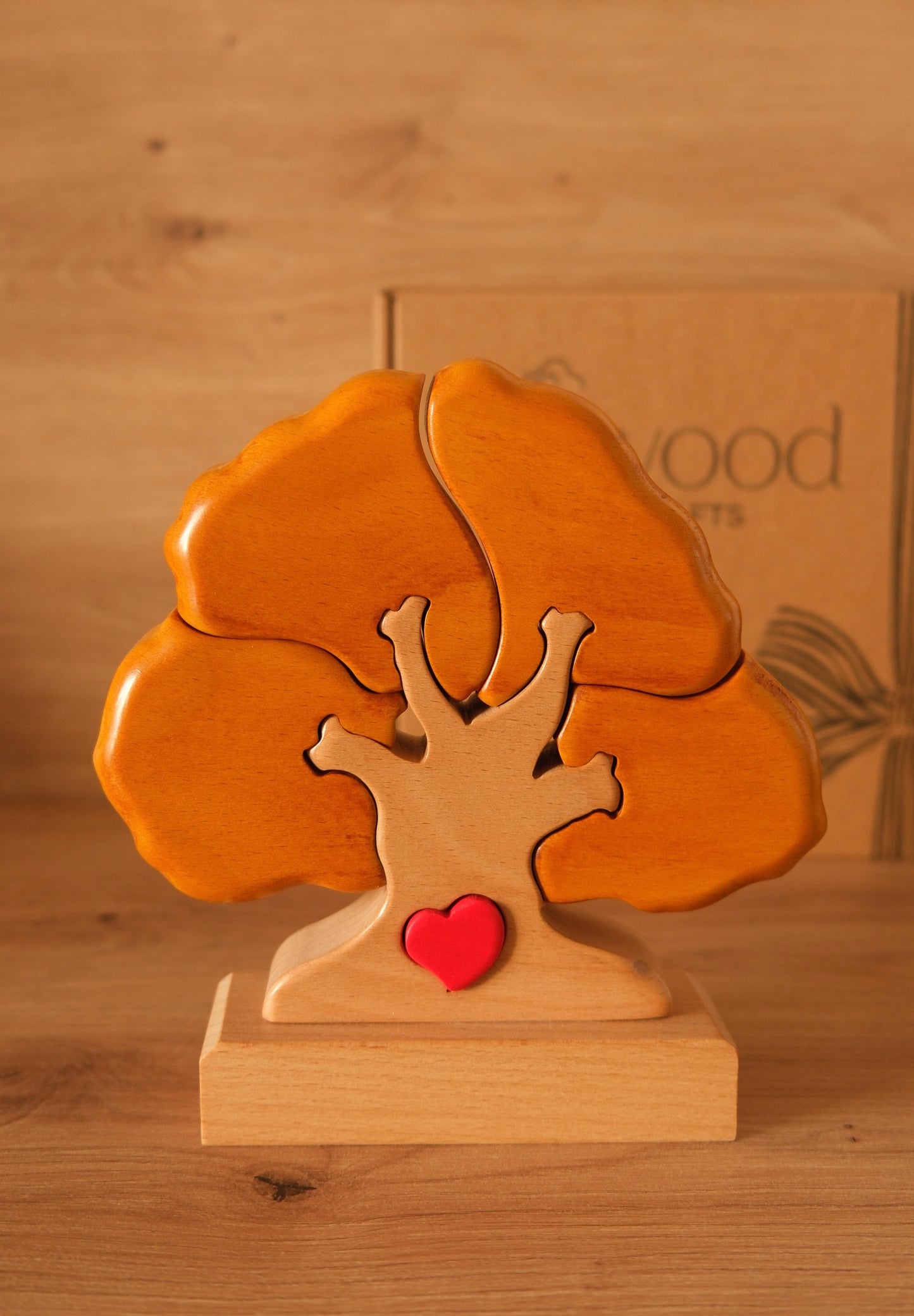 Árbol de 4 nombres (AMARILLO + NATURAL)