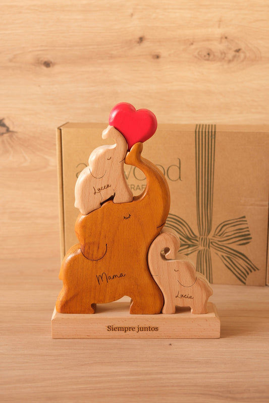 family of 3 elephants