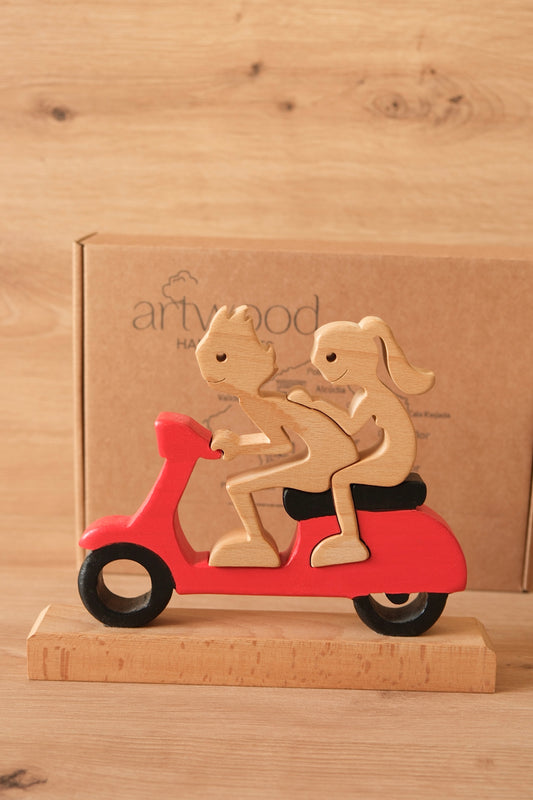 (NEW) Human motorcycle couple