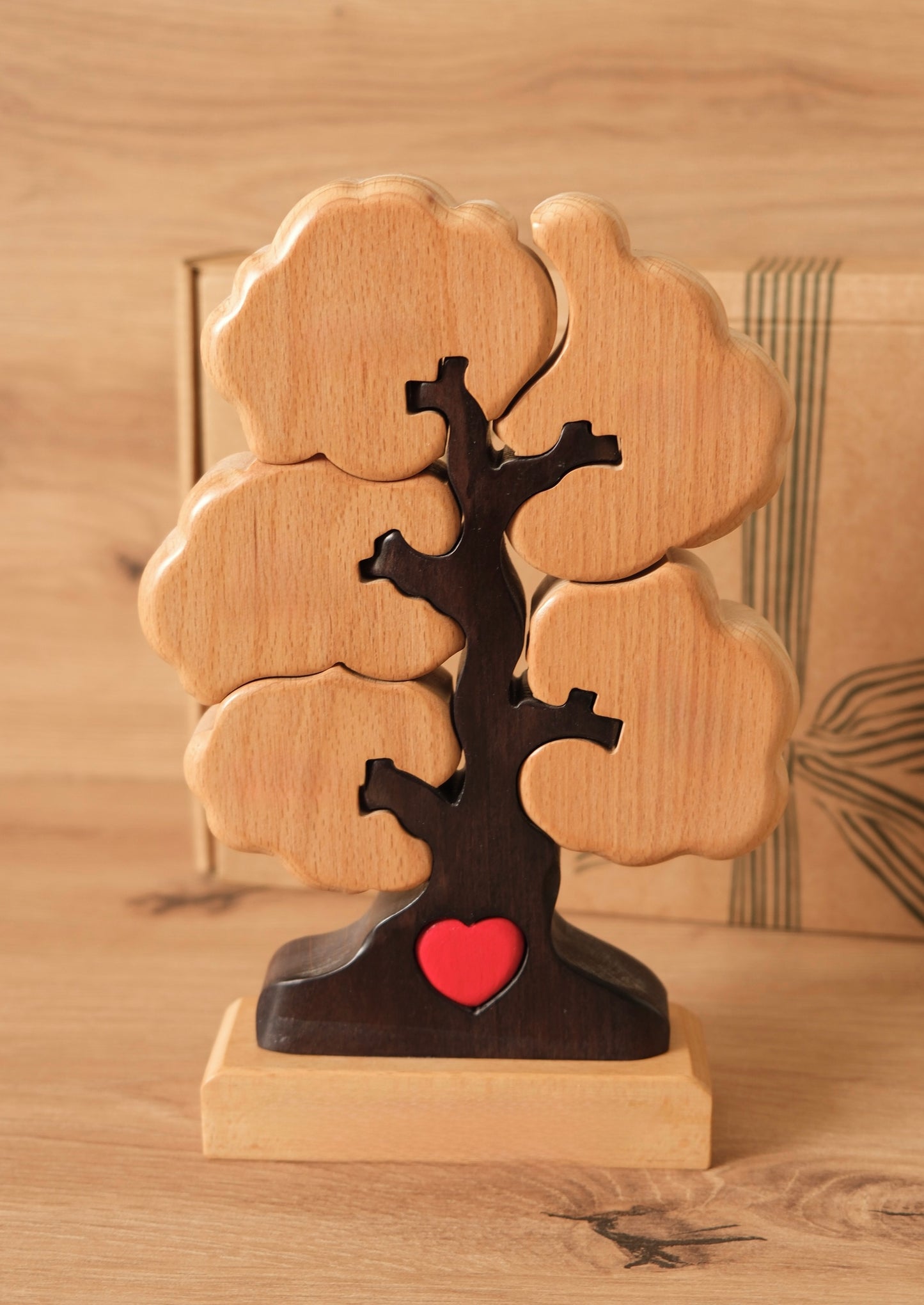 Árbol de 5 nombres (NATURAL + NEGRO)