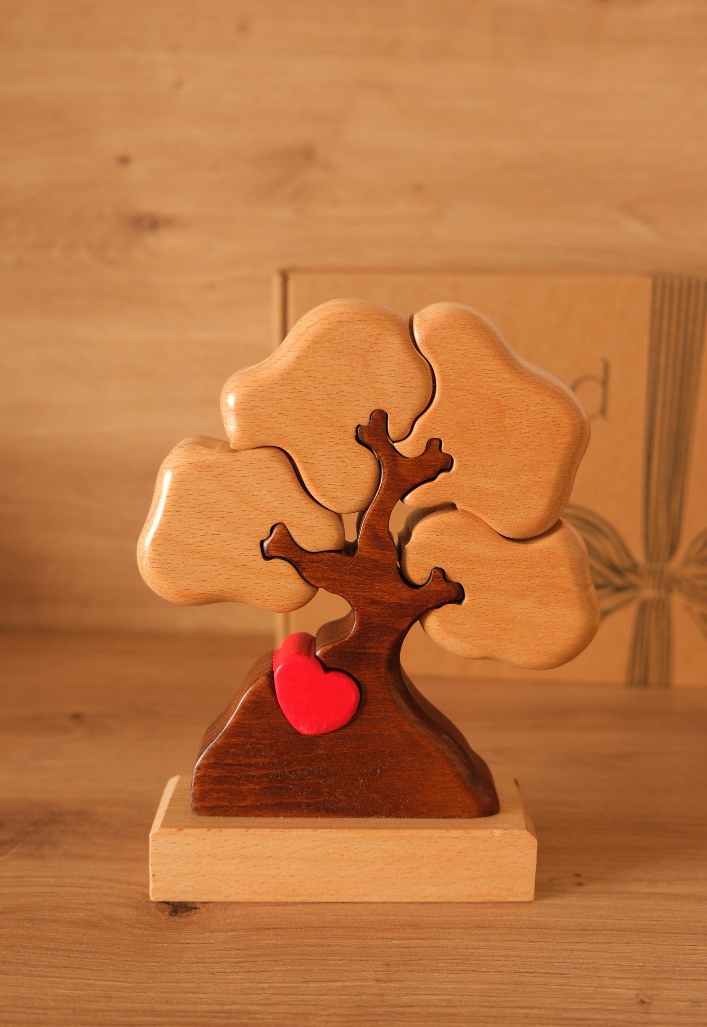 Árbol de 4 nombres (NATURAL + MARRÓN)