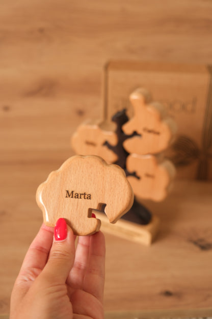 Árbol de 5 nombres