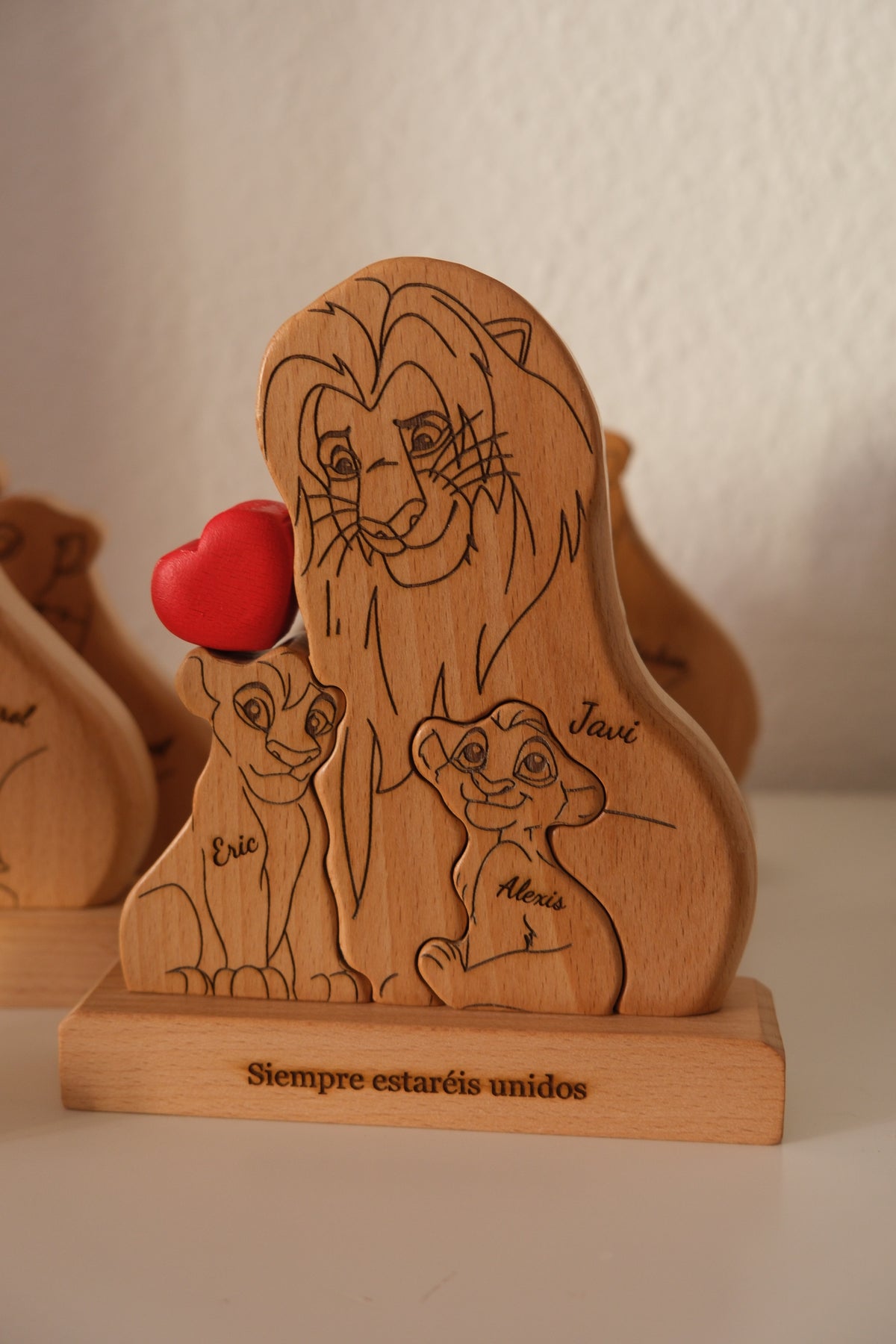 Familia de leones monoparental (de 2 a 4)
