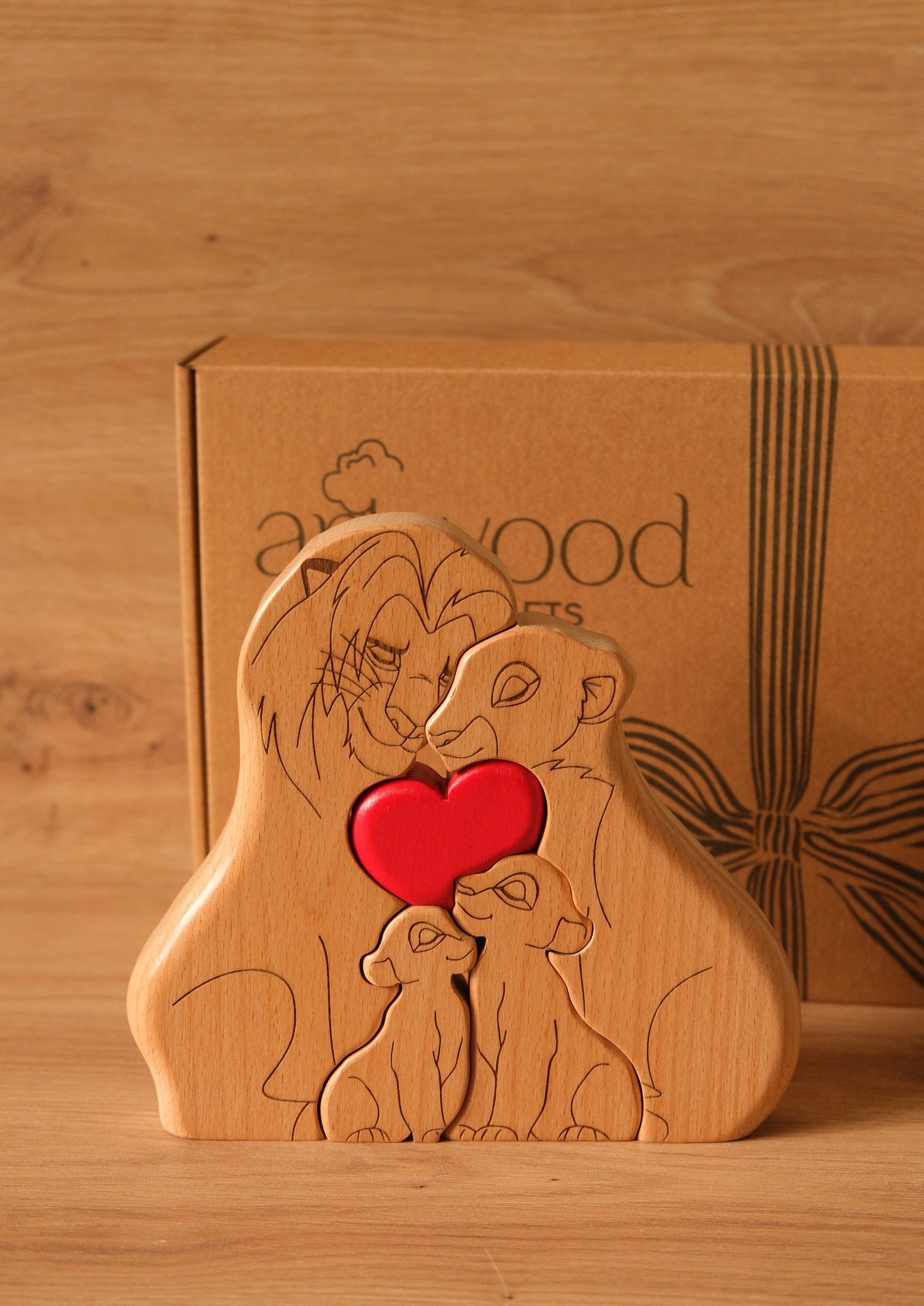 Familia de 4 Rey León