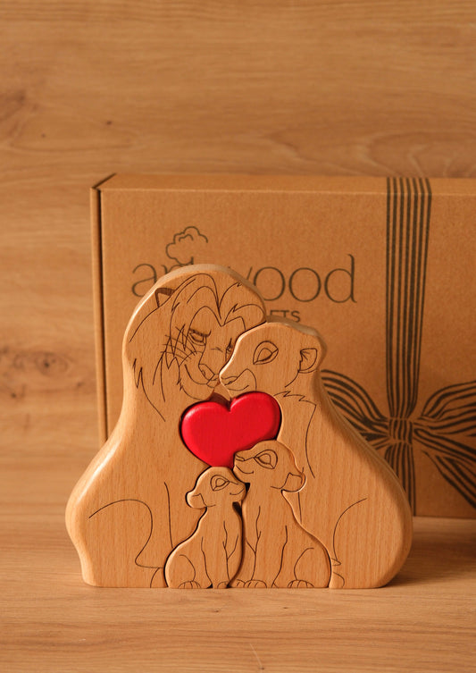 Familia de 4 Rey León