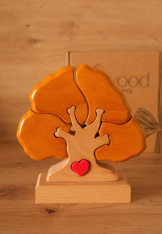 Árbol de 4 nombres (AMARILLO + NATURAL)