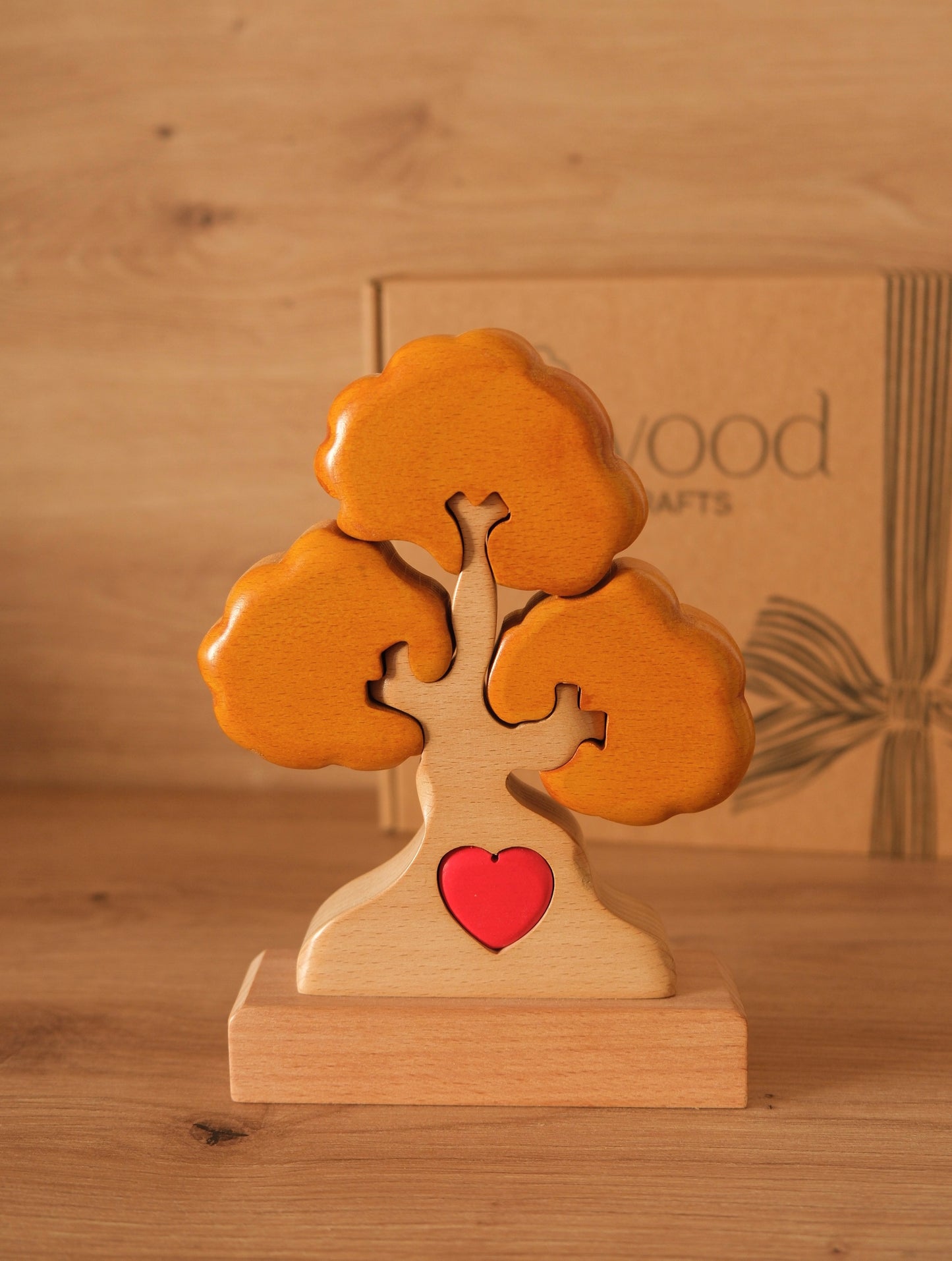 Árbol de 3 nombres (AMARILLO + NATURAL)