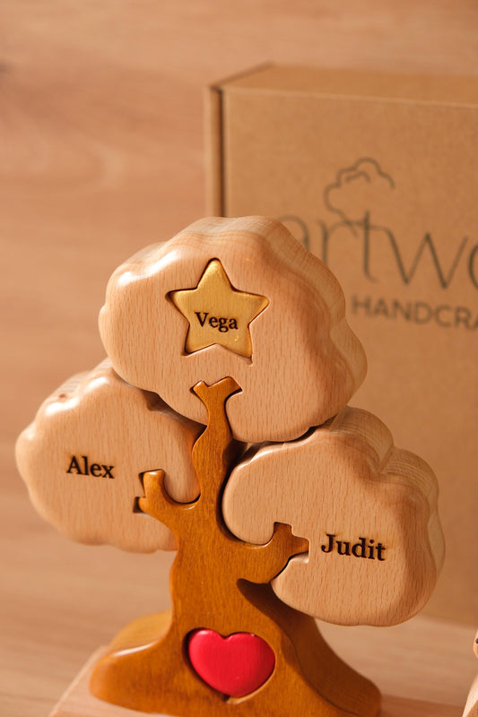 Árbol de 3 nombres (con estrella)