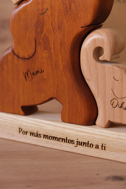 family of 3 elephants